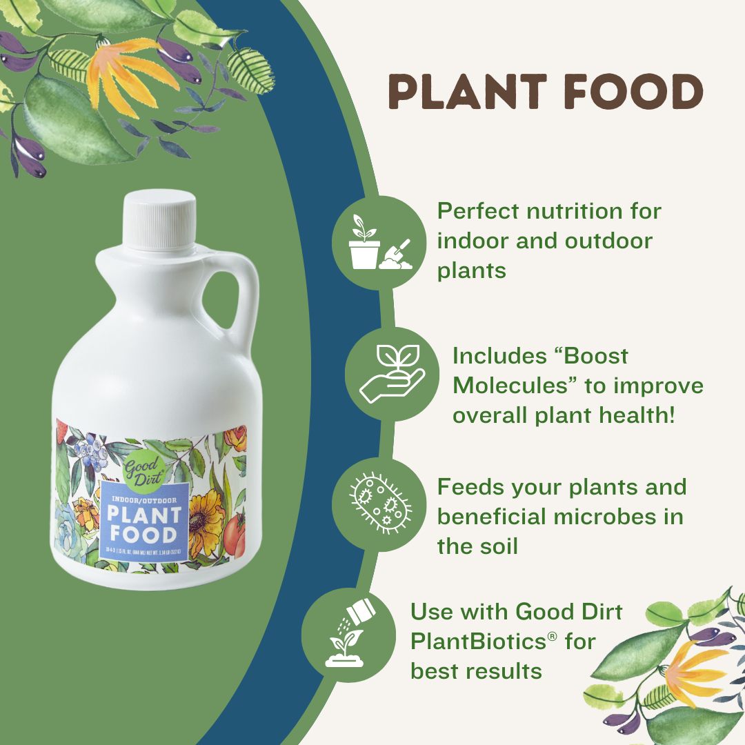good dirt naturals indoor/outdoor plant food Good Dirt Plant Food | 15 Ounce
